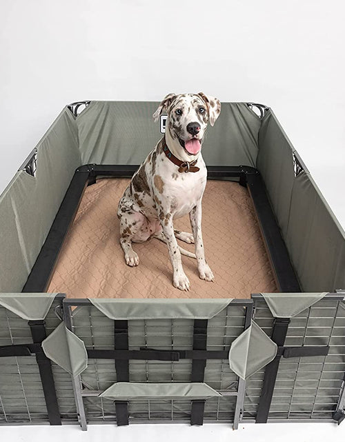 Load image into Gallery viewer, Reusable Dog Pee Pads - Waterproof Training Pads for Dogs - Washable &amp; Sanitary - Rounded Corners - Laminated, Lightweight, Durable - Pet Essentials for Puppy Training and Whelping - 48" X 60"

