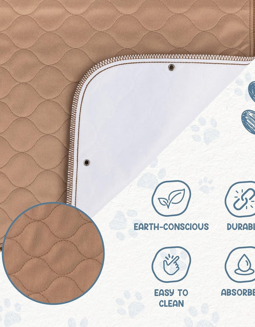 Load image into Gallery viewer, Reusable Dog Pee Pads - Waterproof Training Pads for Dogs - Washable &amp; Sanitary - Rounded Corners - Laminated, Lightweight, Durable - Pet Essentials for Puppy Training and Whelping - 48" X 60"
