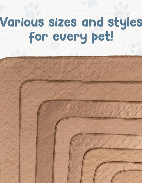 Load image into Gallery viewer, Reusable Dog Pee Pads - Waterproof Training Pads for Dogs - Washable &amp; Sanitary - Rounded Corners - Laminated, Lightweight, Durable - Pet Essentials for Puppy Training and Whelping - 48" X 60"
