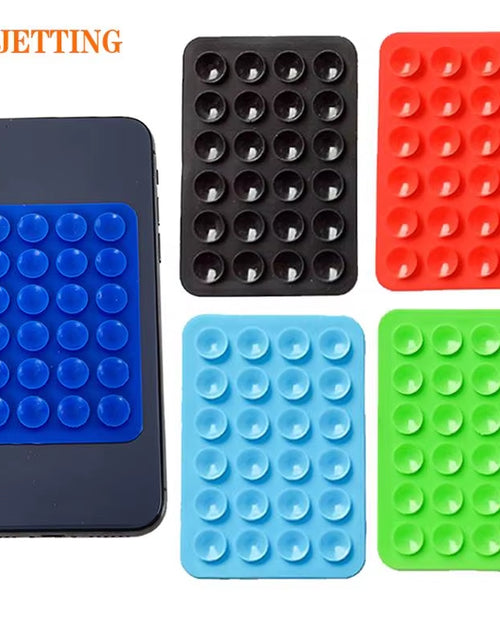 Load image into Gallery viewer, Double Side Silicone Suction Pad for Mobile Phone Fixture Suction Cup Backed Adhesive Silicone Rubber Sucker Pad for Fixed Pad
